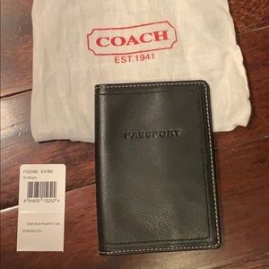 Genuine Coach Leather Passport Case